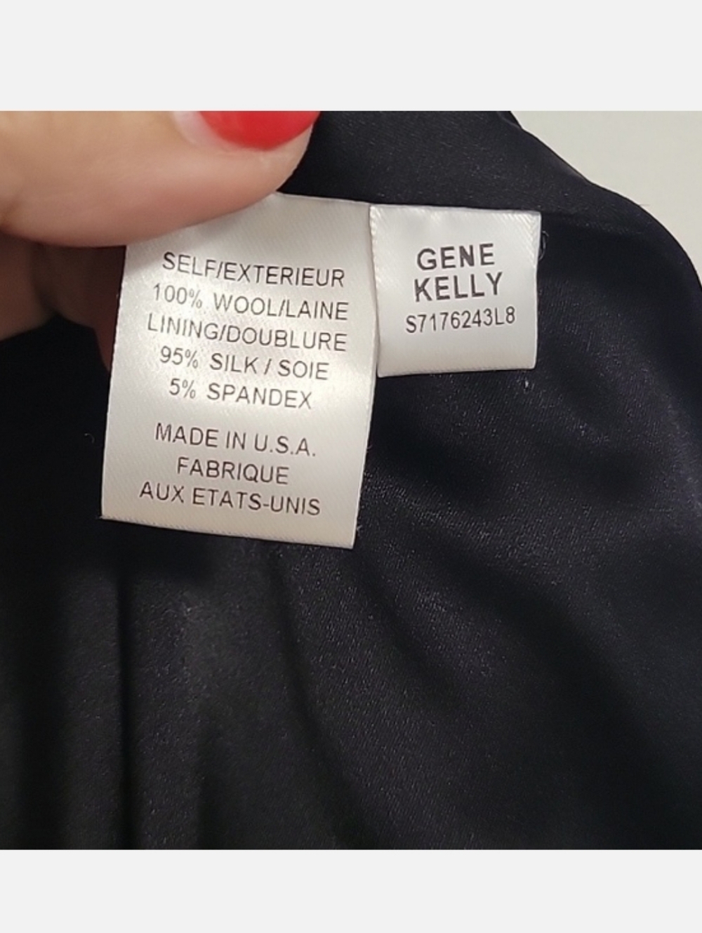 DVF Gene Kelly Wool-Silk Jacket Coat in Black - Picture 3 of 4